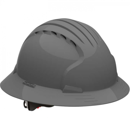 PIP 280-EV6161V-40, Evolution® Deluxe 6161, Vented, Full Brim Hard Hat with HDPE Shell, 6-Point Pol