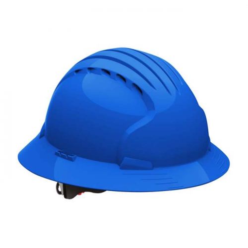 PIP 280-EV6161V-50, Evolution® Deluxe 6161, Vented, Full Brim Hard Hat with HDPE Shell, 6-Point Pol