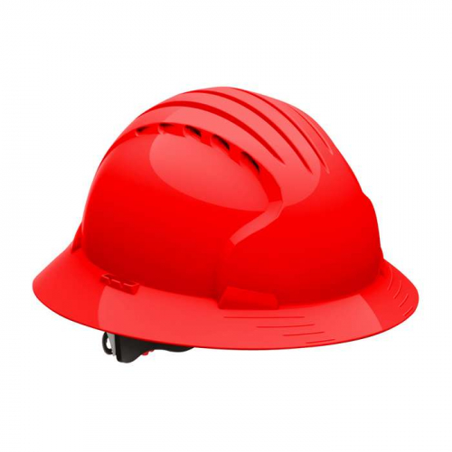 PIP 280-EV6161V-60, Evolution® Deluxe 6161, Vented, Full Brim Hard Hat with HDPE Shell, 6-Point Pol