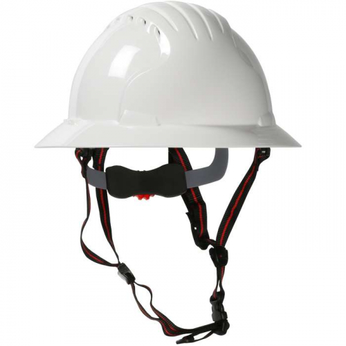 PIP 280-EV6161V-CH-10, EVO® 6161 Ascend™, Vented, Full Brim Safety Helmet with HDPE Shell, 4-Poin