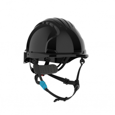 PIP 280-EV6252S-CH-11, Evolution Deluxe 6252, Safety Helmets, Black, OS, Short Brim Safety Helmet Wi