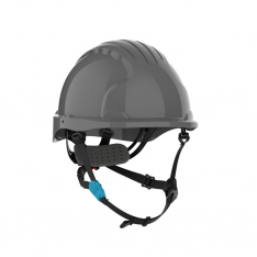 PIP 280-EV6252S-CH-40, Evolution Deluxe 6252, Safety Helmets, Gray, OS, Short Brim Safety Helmet Wit