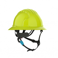 PIP 280-EV6262-CH-LY, Evolution Deluxe 6262, Safety Helmets, Hi-Vis Yellow, OS, Full Brim Safety Hel