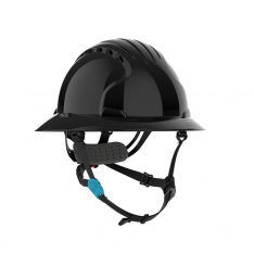 PIP 280-EV6262V-CH-11, Evolution Deluxe 6262, Safety Helmets, Black, OS, Vented, Full Brim Safety He