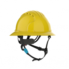 PIP 280-EV6262V-CH-20, Evolution Deluxe 6262, Safety Helmets, Yellow, OS, Vented, Full Brim Safety H