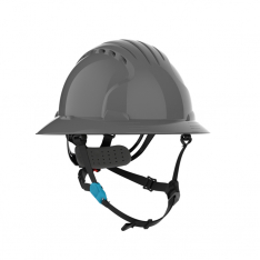 PIP 280-EV6262V-CH-40, Evolution Deluxe 6262, Safety Helmets, Gray, OS, Vented, Full Brim Safety Hel