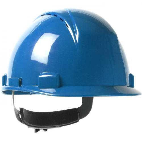 PIP 280-HP1141RSPV-07, Logan™, Short Brim, Vented, Cap Style Hard Hat with HDPE Shell, 4-Point Tex