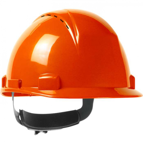 PIP 280-HP1141RSPV-31, Logan™, Short Brim, Vented, Cap Style Hard Hat with HDPE Shell, 4-Point Tex