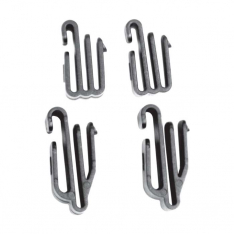 PIP 281-CL-SET, JSP®, Lamp & Goggle Clip Set, Head Protect Access, Black, OS
