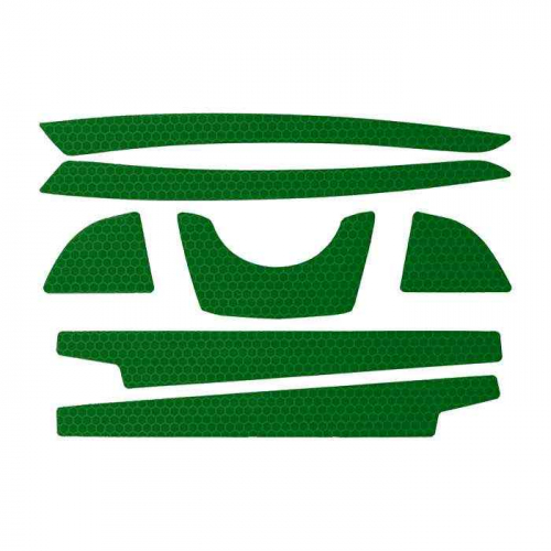 PIP 281-CR2FB-10-GR, JSP®, CR2 Reflective Kit for Full Brim Hard Hats, Head Protect Access, Green, 