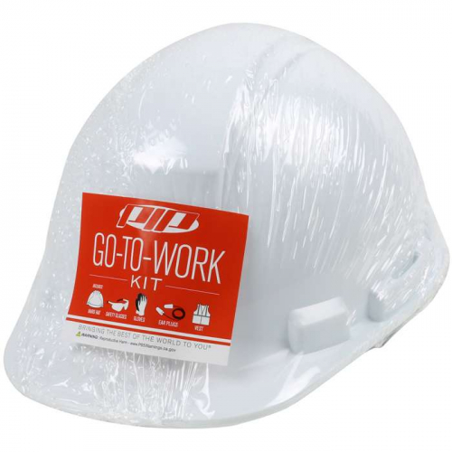 PIP 289-GTW-HP241-XL-XXL, Whistler™, Pre-Packed PPE Kit, HP241 Hat, Safety Eyewear, Earplugs, Glov