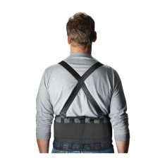 PIP 290-440L, PIP®, Black Mesh Back Support Belt, Ergonomic Supports, Black, L