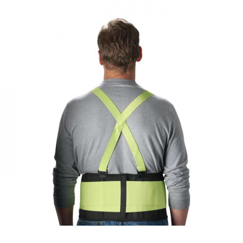 PIP 290-550XXL, PIP®, High Visibility Lime Yellow Back Support Belt, Ergonomic Supports, Hi-Vis Yel