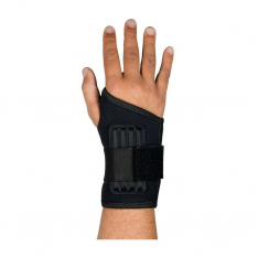 PIP 290-9013L, PIP®, Single Wrap Ambidextrous Wrist Support, Ergonomic Supports, Black, L