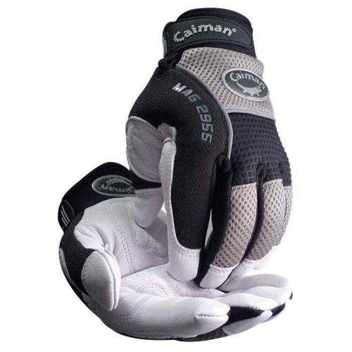 PIP 2955-5, Caiman® MAG™, Multi-Activity Glove with White Goat Grain Leather Padded Palm and Gray