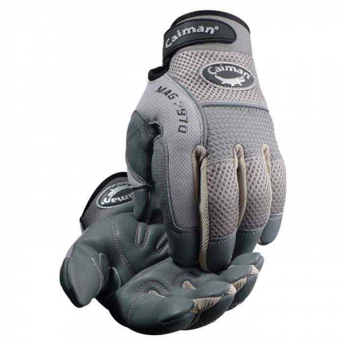 PIP 2970-5, Caiman® MAG™, Multi-Activity Glove with Split Deerskin Leather Padded Palm and Gray A