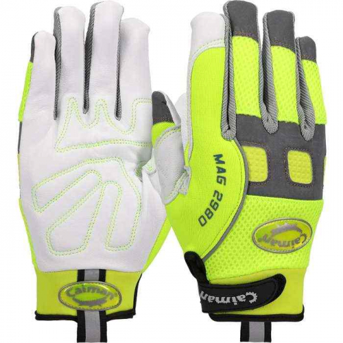 PIP 2980-7, Caiman® MAG™, Multi-Activity Glove with White Goat Grain Leather Padded Palm and Hi-V