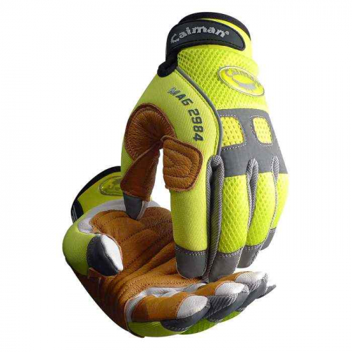 PIP 2984-4, Caiman® MAG™, Multi-Activity Glove with White Goat Grain Leather Palm and Hi-Vis AirM