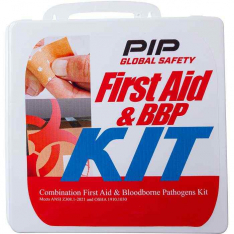 PIP 299-17030, PIP®, First Aid and Bloodborne Pathogens Kit, First Aid Kit, White, KIT