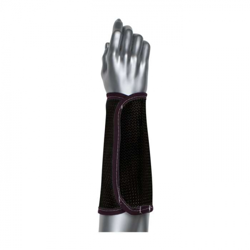 PIP 30-6795B-L, Kut Gard®, 2-Ply Nylon Cane Mesh Sleeve - 9, Cut Resistant Sleeve, Black, L