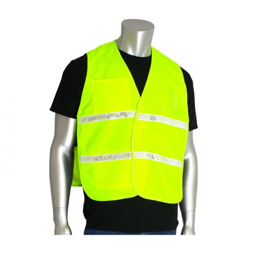 PIP 300-2513-4X-5X, PIP®, Non-ANSI Incident Command Vest - Solid Polyester, Hi-Vis Apparel, Hi-Vis 