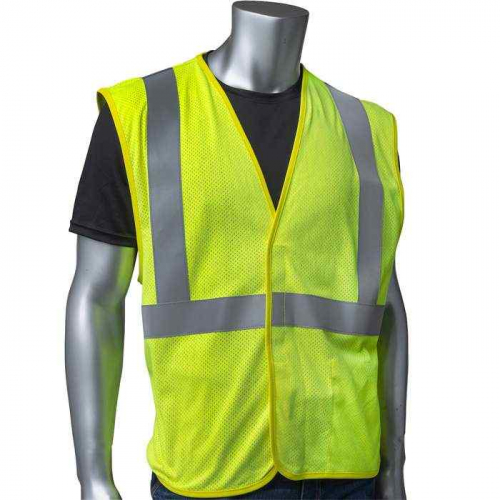 PIP 305-2105-S, PIP®, ANSI Type R Class 2 AR/FR Mesh Vest With D Ring Access, FR Clothing, Hi-Vis Y