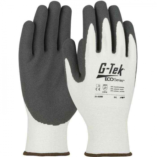 PIP 31-530R-M, G-Tek® ECO Series™, Seamless Knit Recycled Yarn / Spandex Blended Glove with Nitri