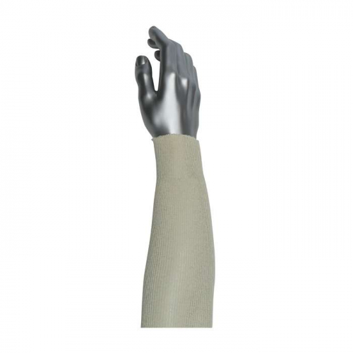PIP 31-C-18, PIP®, Single-Ply 100% Natural Cotton Sleeve with Unsewn Edges, General Duty Sleeve, Na