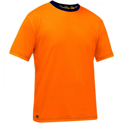 PIP 310M1118-O-XL, Bisley®, Non-ANSI Short Sleeve T-Shirt, Hi-Vis Apparel, Hi-Vis Orange, XL