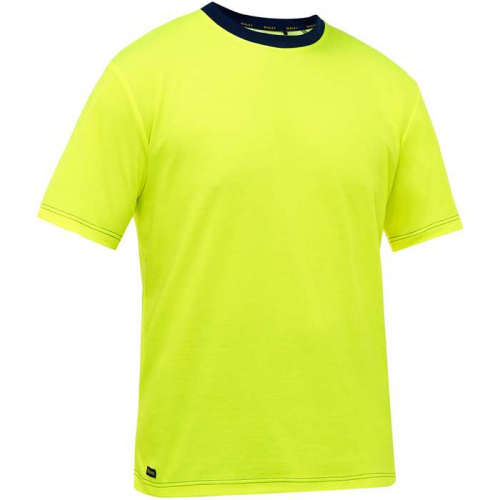 PIP 310M1118-Y-XL, Bisley®, Non-ANSI Short Sleeve T-Shirt, Hi-Vis Apparel, Hi-Vis Yellow, XL