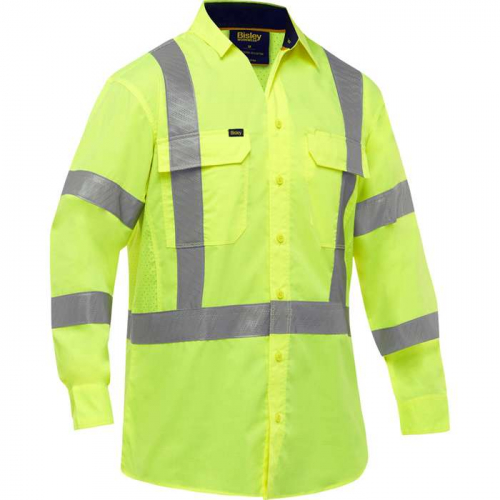 PIP 313M6490X-Y-2X, Bisley®, ANSI Type R Class 3 and CSA Z96 X-Back Long Sleeve Work Shirt with X-A