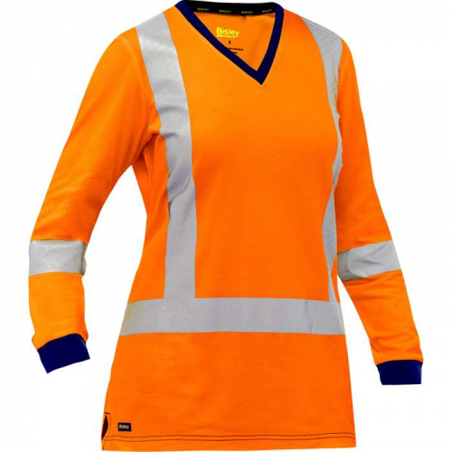 PIP 313W6118X-O-3X, Bisley®, ANSI Type R Class 3 and CSA Z96 Class 2 X-Back Women's Long Sleeve Shi