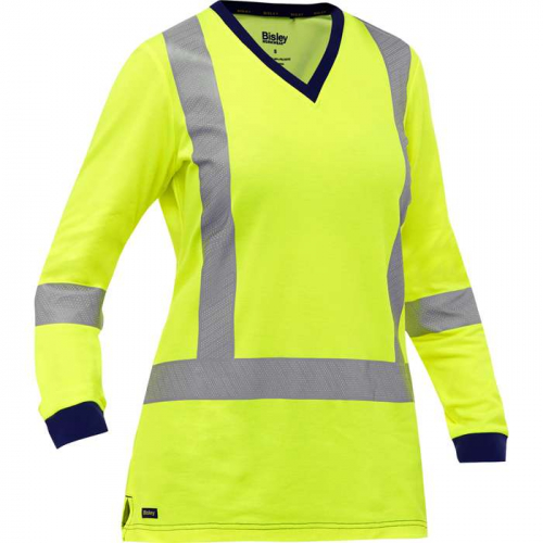PIP 313W6118X-Y-L, Bisley®, ANSI Type R Class 3 and CSA Z96 Class 2 X-Back Women's Long Sleeve Shir