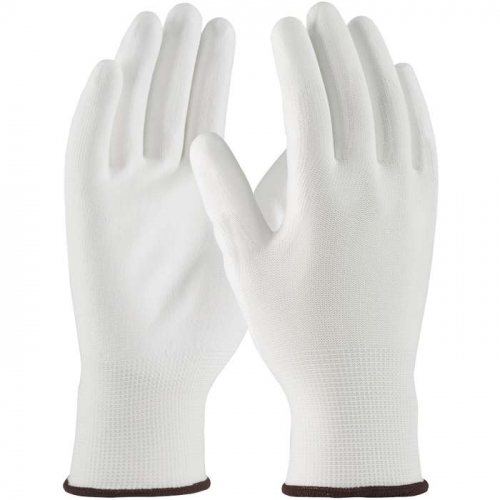 PIP 33-115-S, PIP®, Seamless Knit Polyester Glove with Polyurethane Coated Flat Grip on Palm & Fing