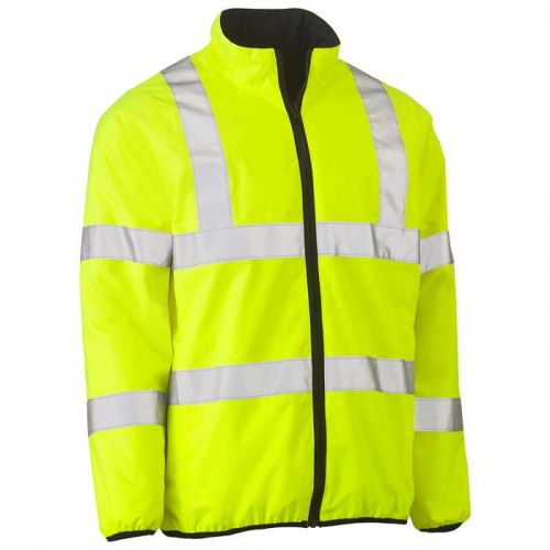 PIP 333M6350H-YEL-M, Bisley®, ANSI Type R Class 3 Reversible Puffer Jacket, Hi-Vis Cold Gear, Hi-Vi