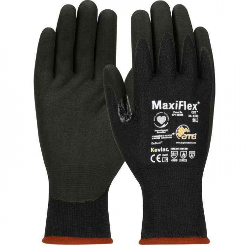 PIP 34-1743-XL, MaxiFlex® Cut™, MaxiFlex® Cut™ Seamless Knit DuPont™ Kevlar® Glove with Bla