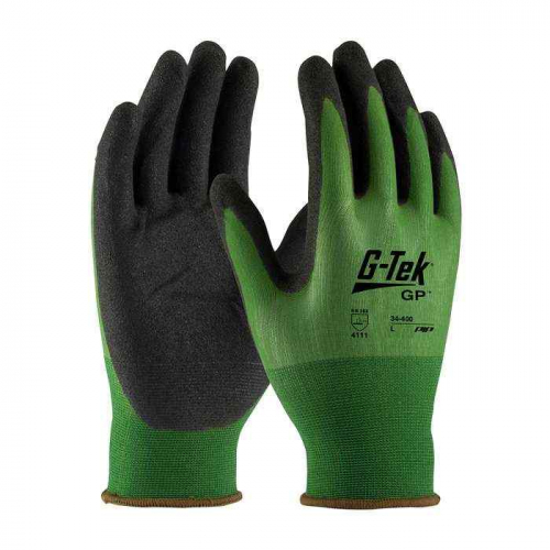 PIP 34-400-XS, G-Tek®, Seamless Knit Nylon Glove with Nitrile Coated MicroSurface Grip on Palm & Fi