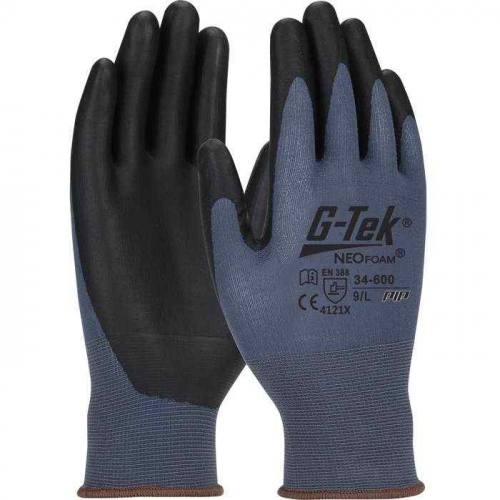 PIP 34-600-XL, G-Tek® NeoFoam®, Seamless Knit Nylon Glove with NeoFoam® Coated Palm & Fingers - L