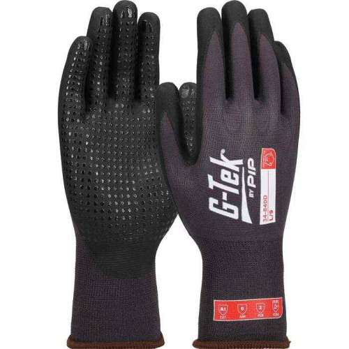 PIP 34-840D-S, G-Tek®, Premium Seamless Knit Nylon/Spandex Glove with Foam Nitrile Coating on Palm 