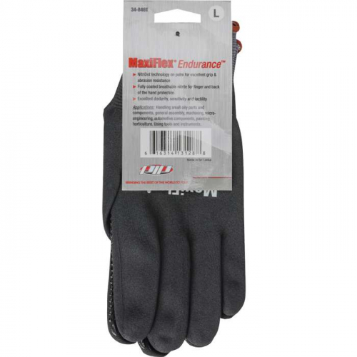 PIP 34-846T-M, MaxiFlex® Endurance™, Seamless Knit Nylon Glove with Nitrile Coated MicroFoam Grip