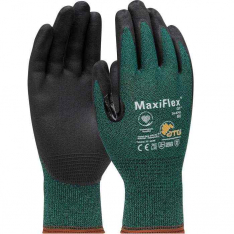PIP 34-8743-L, MaxiFlex® Cut™, Seamless Knit Engineered Yarn Glove with Premium Nitrile Coated Mi
