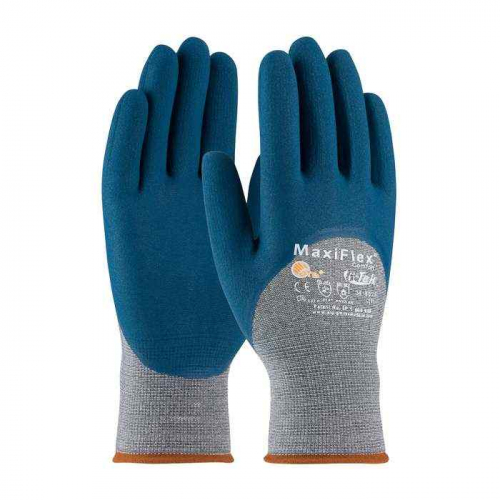 PIP 34-9025-L, MaxiFlex® Comfort™, Seamless Knit Cotton/Nylon Glove with Nitrile Coated MicroFoam