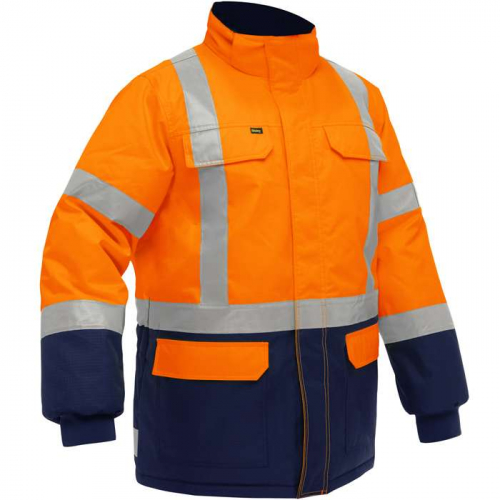 PIP 343M6450X-ORNV-4X, Bisley®, ANSI Type R Class 3 and CSA Z96 Class 2 X-Back Extreme Cold Jacket 
