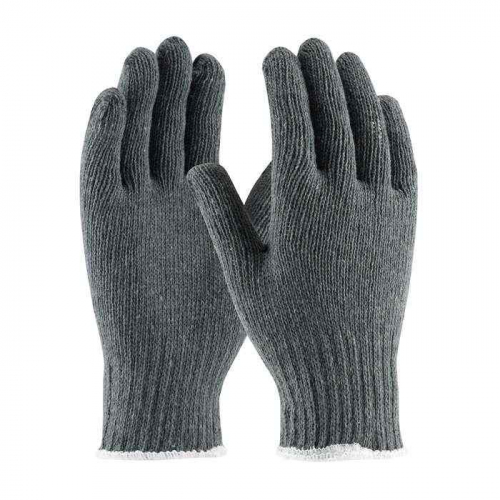 PIP 35-C500-XL, PIP®, Medium Weight Seamless Knit Cotton/Polyester Glove - Gray, SeamlessGlove NoCo