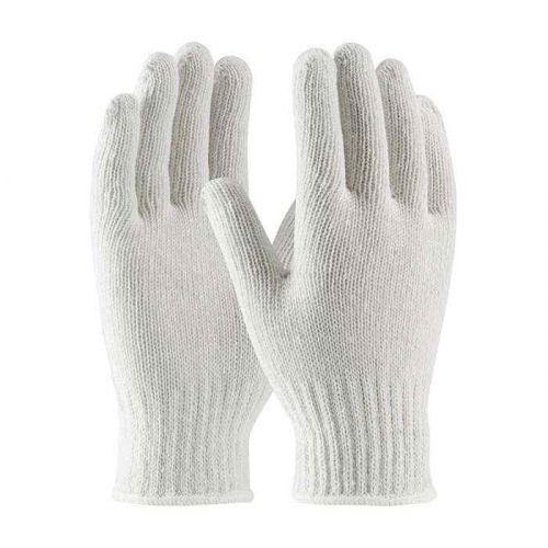PIP 35-CB110-L, PIP®, Medium Weight Seamless Knit Cotton/Polyester Glove - White, SeamlessGlove NoC