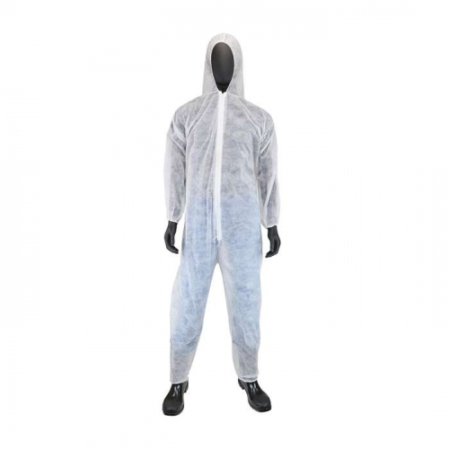 PIP 3506-XXXL, PIP®, Standard Weight 20GSM SBP Coverall-Hood Elastic Wrist & Ankle, Disposable Clot