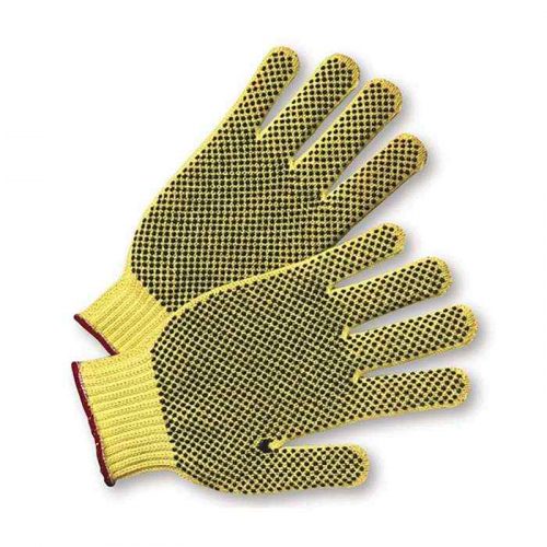 PIP 35KDEBSL, PIP®, Seamless Knit DuPont™ Kevlar® / Cotton Plated Glove with Double-Sided PVC Do