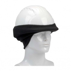 PIP 365-1505-BK, PIP®, Rib Knit Hard Hat Tube Liner - Ears & Neck, Winter Caps & Liners, Black, OS