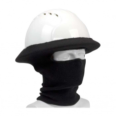 PIP 365-1502-BK, PIP®, Rib Knit Hard Hat Tube Liner - Full Face & Neck, Winter Caps & Liners, Black