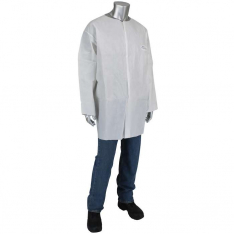 PIP 3718-L30, Posi-Wear® UB™, PosiWear UB - Lab Coat with No Pockets 56 gsm, Disposable Clothing,